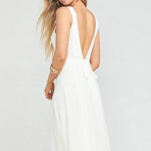 Jenn Maxi Dress- Wedding Cake Chiffon